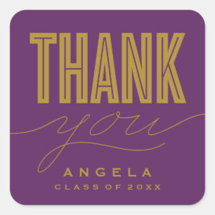 SENCILLAMENTE MODERNO GRACIAS PEGATINA GRAD FAVOR