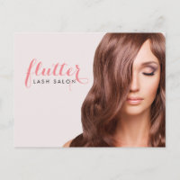Sencillamente Pink Lash Salon Foto Postal Promocio