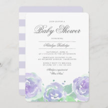 Sencillamente Serene Baby Shower Invitación