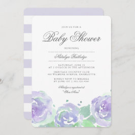 Sencillamente Serene Baby Shower Invitación