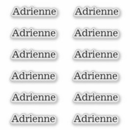 Sencillas etiquetas de nombres serios de 12 Pegati