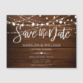 Sencillas Luces Rústicas De Cadena De Madera Salva