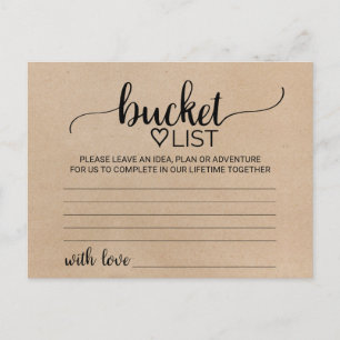 Sencillas tarjetas de lista de cubo para la caligr