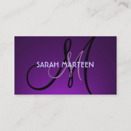 Sencillas tarjetas de personalizado de monograma c