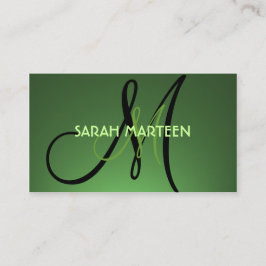 Sencillas tarjetas de personalizado monograma de t