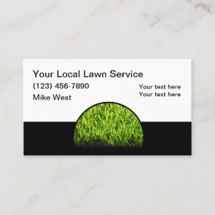 Sencillas tarjetas de presentación de Lawn Service