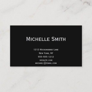 Sencillas tarjetas de presentación simple y simple