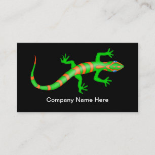 Sencillas tarjetas de visita Guay Gecko Lizard