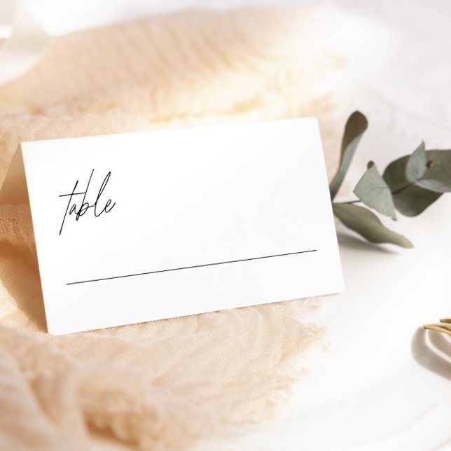 Sencillas tarjetas minimalistas para Bodas en blan (Subido por el creador)