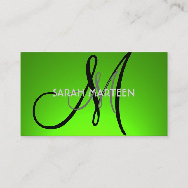 Sencillas tarjetas monográficas de personalizado d (Anverso)