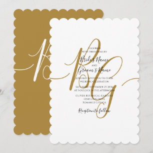 Sencillas y elegantes invitaciones a la boda de la