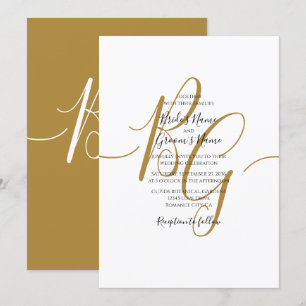 Sencillas y elegantes invitaciones a la boda de la
