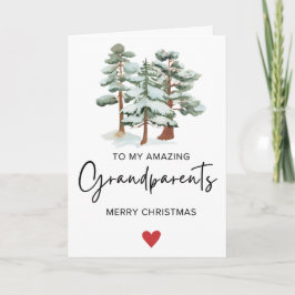 Sencillo a mis abuelos Feliz Navidad Doble cara