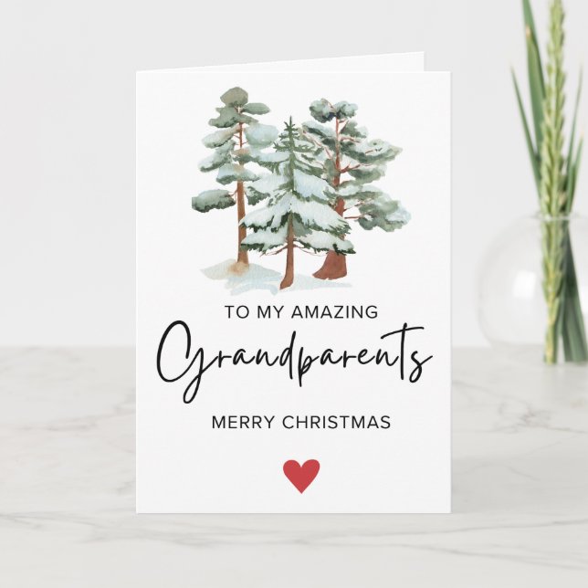 Sencillo a mis abuelos Feliz Navidad Doblez (Anverso)