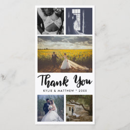 Sencillo Agradecimiento de Bodas de Cinco Fotos