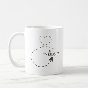 Sencillo "Amor" Negro Texto Texturizado Copa de Ca