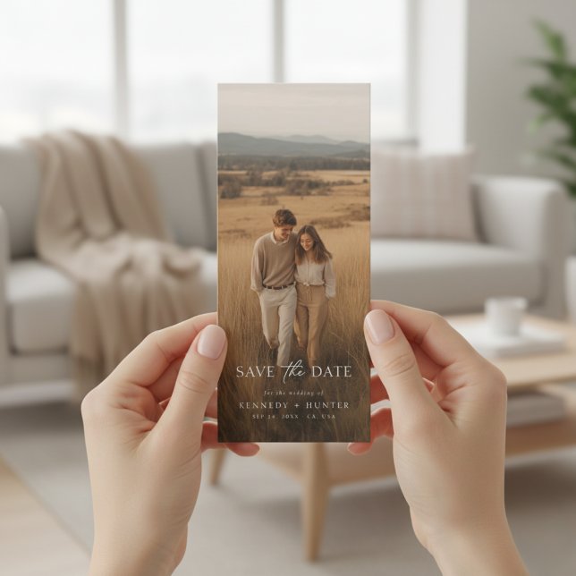 Sencillo anuncio de boda con foto moderno (Subido por el creador)