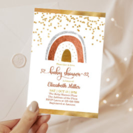 Sencillo Boho Rainbow Género Neutral Baby Boy Show