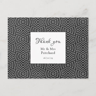 Sencillo Chic Tarjeta de Agradecimiento de Boda Ma