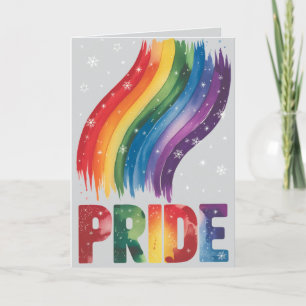 Sencillo Clásico y Elegante Arte Gay Navidad