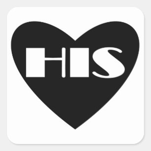 Sencillo corazón blanco negro con sus etiquetas pe