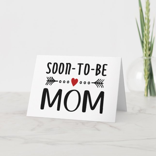 Sencillo día de la madre| Tarjeta de felicitación (Anverso)