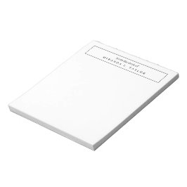 Sencillo Elegante De La Mesa De Escritura Del Bloc