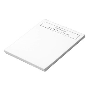 Sencillo Elegante De La Mesa De Escritura Del Bloc