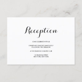 Sencillo Elegante | Tarjeta de Número de Mesa para