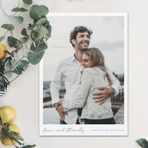 Sencillo guión moderno foto amor y agradecimiento