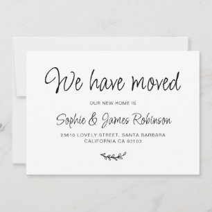 Sencillo Hemos Movido Nueva Invitación De Traslado
