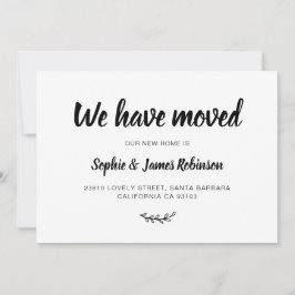 Sencillo Hemos Movido Nueva Invitación De Traslado