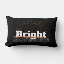 Sencillo horizonte brillante almohada lumbar