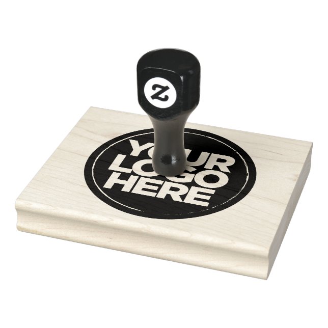 Sencillo logotipo grande Sello de goma comercial (Sello)