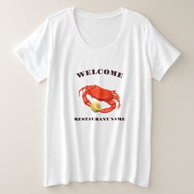 Sencillo maíz rojo marisco Nombre del logotipo del (Anverso del diseño)