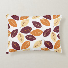 Sencillo otoño deja el acento de almohada