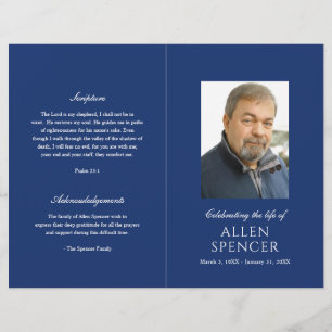 Sencillo programa funerario moderno de la Marina A