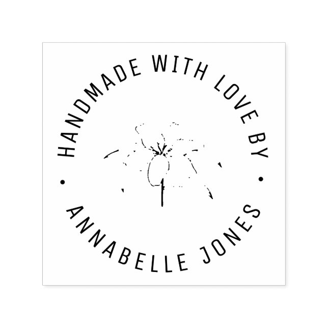 Sencillo sello botánico autoincoloro (Diseño)