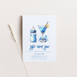 Sencillo Sip y vea la invitación a Baby Shower