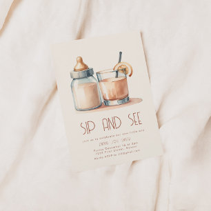 Sencillo Sip y vea la invitación a Baby Shower