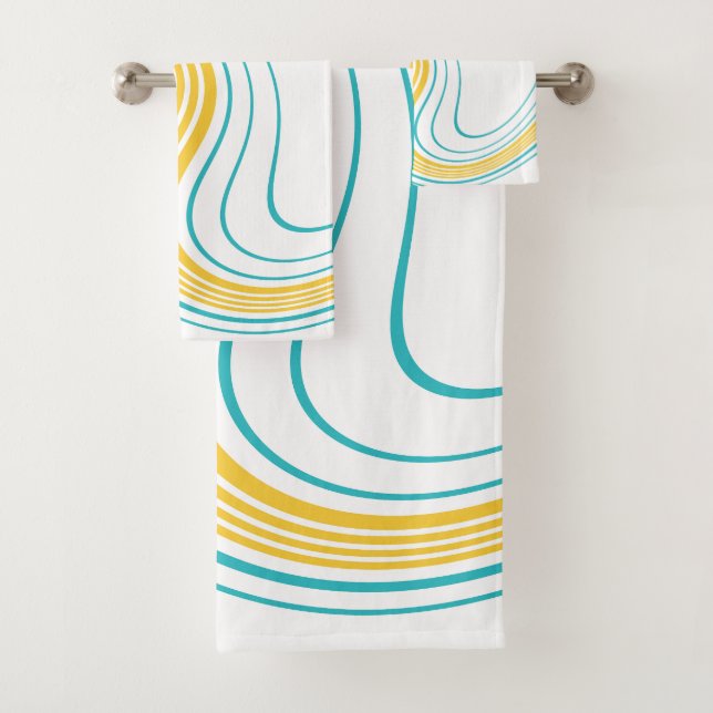 Sencillo Swirl - Turquesa y Amarillo (In situ)
