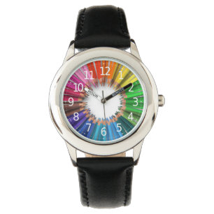 Sencillo y adorable reloj de Chica de los lápices