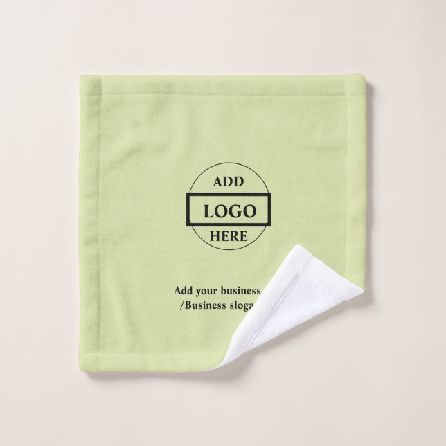 Sencillo y elegante logo personalizado aquí compañ (Toallita)