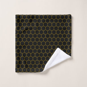 Sencillo y elegante patrón de abeja amarillo negro