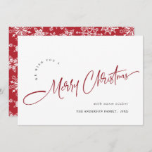 Sencillo y elegante saludo de Feliz Navidad