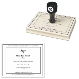 Sencillo y elegante sello de caucho comercial