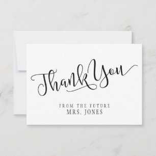 Sencillo y moderno. Tarjeta de agradecimiento a Br