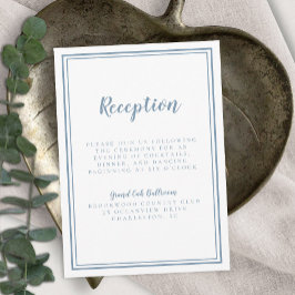 Sencillo y turbio marco blanco de la recepción de