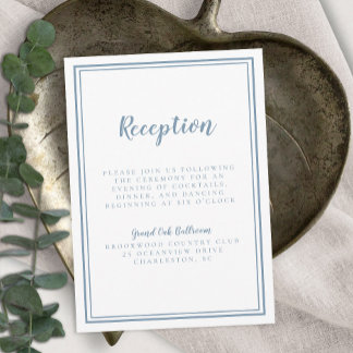 Sencillo y turbio marco blanco de la recepción de 