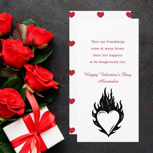 Sencillos corazones Funny Mejor Amigos Tarjeta de  (Subido por el creador)